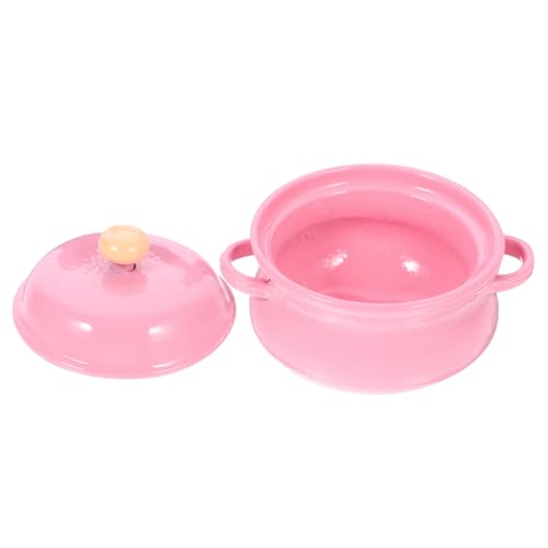 DRESSOOS Miniature Keramiktopf Für Puppenhaus Color Soup Pot Mini Kochgeschirr Für Detailreiche Dekoration Für Spielzeugküchen von DRESSOOS