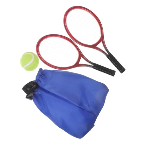 DRESSOOS Mini-tennisschläger-Spielzeug- -Set Für Minihaus Kunststoffmaterial Realistisches Modell 4-teiliges Tennis-Set Für Puppenhaus- DRESSOOS Mini-tennisschläger-Spielzeug- -Set Für Minihaus Kunststoffmaterial Realistisches Modell 4-teiliges Tennis-Set Für Puppenhaus- von DRESSOOS