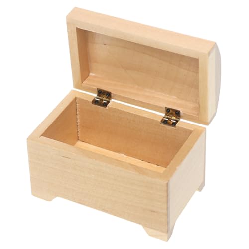 DRESSOOS Mini Wooden Box Puppenhaus Accessoires Mini Doll Aufbewahrung Hülle Mini Miniatur Spielzeug Micro-Szene Körbe Mini House Lagerkorb Miniaturen Für Handwerk von DRESSOOS