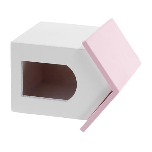 DRESSOOS Puppenhaus Bücherregal Mini Modell Mit Dach Weißen Wänden Und Umfangreiche DRESSOOS Puppenhaus Bücherregal Mini Modell Mit Dach Weißen Wänden Und Umfangreiche von DRESSOOS