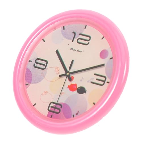 DRESSOOS Miniatur Uhr Modell, Dekorative Mini Wanduhr, Miniatur Puppenuhr, Miniatur Puppenmöbel, Kleine Sachen, Kleine Uhr, Miniatur Wanduhr, Puppenhaus Szenendekoration von DRESSOOS