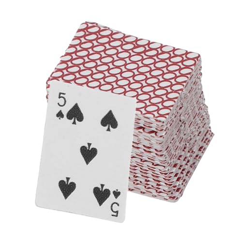DRESSOOS Miniatur-minispielkarten Maßstab 1:12 Mini-Spielkarten Großpackung Süße Spielkarten für Miniatursammler Puppenhausminiaturen Spiele DRESSOOS Miniatur-minispielkarten Maßstab 1:12 Mini-Spielkarten Großpackung Süße Spielkarten für Miniatursammler Puppenhausminiaturen Spiele von DRESSOOS