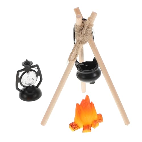 DRESSOOS Miniatur mit Mini Modell und Kerosinlampe Puppenhaus Camping Zubehör für Kreative DIY Miniatur Außen Szene Detailreich und Handgefertigt für Puppenhaus Dekoration DRESSOOS Miniatur mit Mini Modell und Kerosinlampe Puppenhaus Camping Zubehör für Kreative DIY Miniatur Außen Szene Detailreich und Handgefertigt für Puppenhaus Dekoration von DRESSOOS