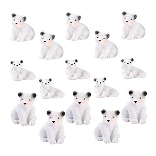 DRESSOOS Miniature Eisbären Figuren Set Handgefertigte Resin Deko Für Mikrolandschaften Garten Und Tischdekoration 5 Große 5 Mittlere 5 Kleine Bärenfiguren DRESSOOS Miniature Eisbären Figuren Set Handgefertigte Resin Deko Für Mikrolandschaften Garten Und Tischdekoration 5 Große 5 Mittlere 5 Kleine Bärenfiguren von DRESSOOS