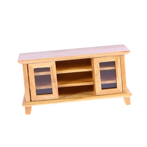 DRESSOOS Miniaturmöbel minikühlschrank TV-Schrank aus Holz Möbelzubehör DRESSOOS Miniaturmöbel minikühlschrank TV-Schrank aus Holz Möbelzubehör von DRESSOOS