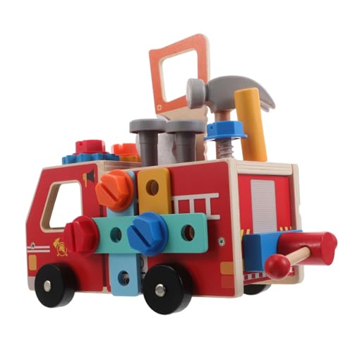 DRESSOOS Montessori Holzwerkzeug Set Teilig Holzspielzeug Werkzeugwagen Lernspielzeug Stem Bausteine Feinmotorik für Jungen Mädchen zum Nachspielen und Schrauben DRESSOOS Montessori Holzwerkzeug Set Teilig Holzspielzeug Werkzeugwagen Lernspielzeug Stem Bausteine Feinmotorik für Jungen Mädchen zum Nachspielen und Schrauben von DRESSOOS
