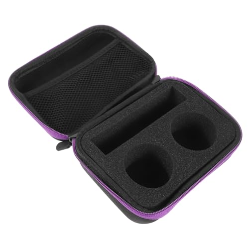 DRESSOOS Multifunktionale 2 Loch Jo Tasche Hochwertige Professionelle Tragbare Aufbewahrungsbox Jo Jo Tasche Jo Jo Zubehör (2 Löcher, Violetter Rand) Jo Jo Aufbewahrungskoffer Jo Jo Ball von DRESSOOS