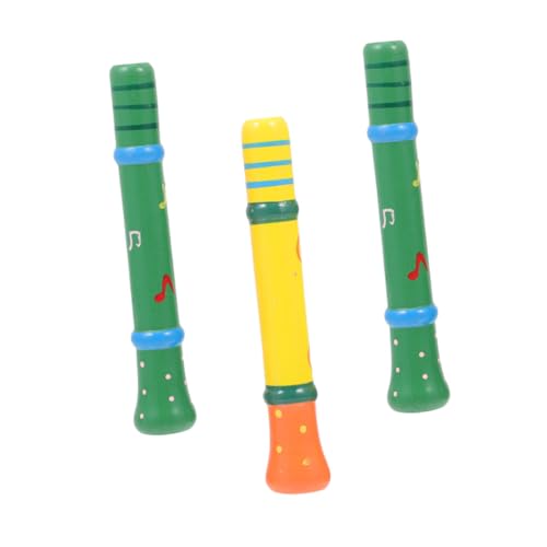 DRESSOOS Musikinstrumente Set Kinder Bunte Holzpfeifen Für Musikinstrumente Für Frühkindliche Bildung Farblich Zufällig Lovely Children Whistle Für Kreatives Und Musizieren von DRESSOOS