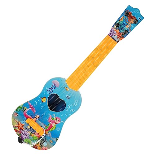 DRESSOOS Musikspielzeug Frühes Musikalisches Lernspielzeug Kinder Gitarre Lerninstrument Spielzeug Kinder Frühes Musikspielzeug Kunststoff Ukulele Anfängerinstrument Anfänger von DRESSOOS