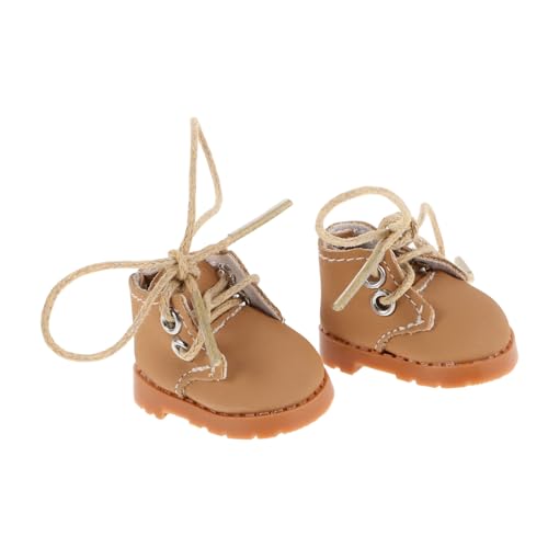 DRESSOOS Niedliche Mini-puppenschuhe Mit Verstellbaren Schnürsenkeln 1 Set Prinzessinnenschuhe Für Puppen Zum Anziehen Fotografieren Und Für Spielzeug-Sets von DRESSOOS