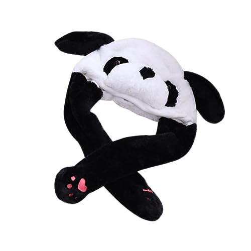 DRESSOOS Panda-Hut evengers event die bescherung cap selfie spielzeug geschebke materiol comfort kinder ruthe the gift Hüte Ohrenmütze Hut mit beweglichen Ohren Aufrechte Ohren Ohrstöpsel von DRESSOOS