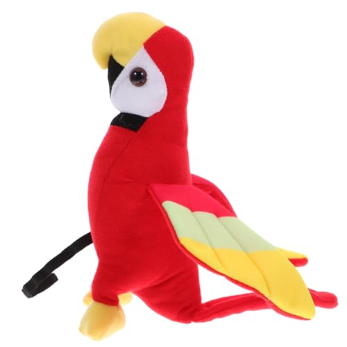 DRESSOOS Papagei Mit Schultern, Puppe, Papagei Prompt Auf Der Schulter, Plüschtier, Papagei, Schulterpapagei, Ausgestopfter Papagei, Kleiner Ausgestopfter Papagei Für Die Schulter, Pirat, von DRESSOOS