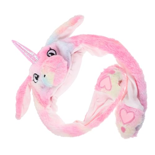 DRESSOOS Plüsch Kappe, Plüsch Tierhut, Cartoon Tierhut Für Aufführungen, Ohrenspringender Plüschhut, Party Cosplay Hut, Plüsch Einhornhut, Performance Hut, Requisite, Cartoon Plüschhut, von DRESSOOS