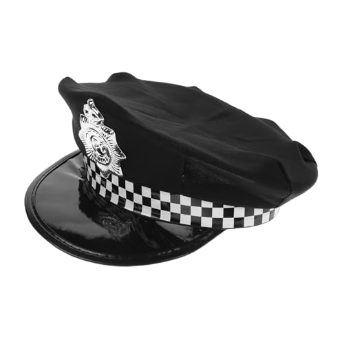 DRESSOOS Kinder-polizeimütze Leicht Und Bequem Für Bühnenauftritte Cosplay-kappe Polizistenmützen Für Partys Und Veranstaltungen von DRESSOOS