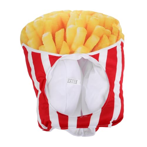 DRESSOOS Weiche Pommes-Frites-Kapuze Cosplay-Kopfbedeckung für Festivalpartys und Halloween DRESSOOS Weiche Pommes-Frites-Kapuze Cosplay-Kopfbedeckung für Festivalpartys und Halloween von DRESSOOS