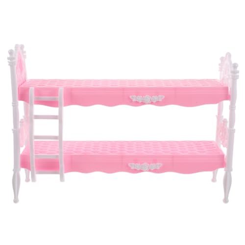 DRESSOOS Modernes Miniatur-doppelbett Für Puppen Jungen Und Mädchen Spielzeug Puppenhausmöbel Kreativität Rollenspiele von DRESSOOS