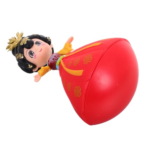 DRESSOOS Traditionelle Puppe Musik Tumbler Prinzessin Harz Handwerk Baby Puppen Für Mädchen Tanzen Weihnachten von DRESSOOS