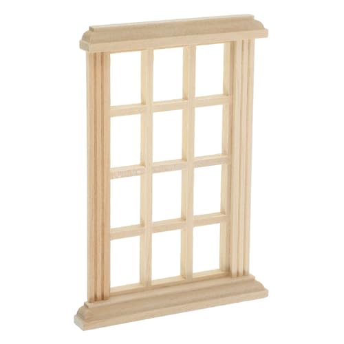 DRESSOOS Puppenhaus Fensterschmuck Miniatur Winziger Fensterrahmen Für Holz Puppenhaus Bausatz DRESSOOS Puppenhaus Fensterschmuck Miniatur Winziger Fensterrahmen Für Holz Puppenhaus Bausatz von DRESSOOS