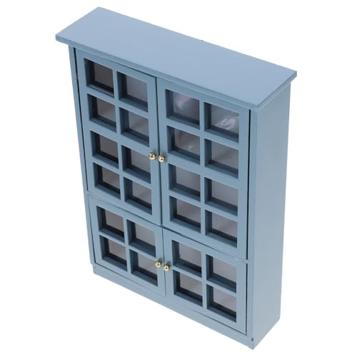 DRESSOOS Puppenhaus Mini Schrankmöbel Küchenmodell Moderner Lagerschrank (Viertüriger Schrank) Kleines Schrankmodell Miniaturmöbelmodell Miniaturspielzeug Exquisite Minimöbel von DRESSOOS