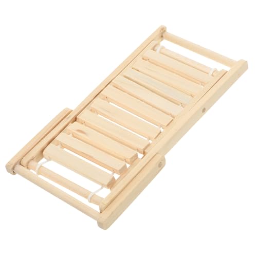 DRESSOOS Miniature Beach Chair Für Puppenhaus Micro Landscape Liegestuhl Deko Hochwertige Sandspielzeug Möbel Für Garten Und DIY Zen Garten von DRESSOOS