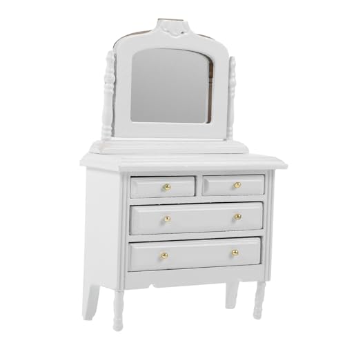 DRESSOOS Puppenhaus Umkleidekabine, Miniatur Umkleidekabine, 1:12, Mini Schrank Für Schlafzimmer, Miniatur Holzschrank, Miniatur Schrank, Zubehör Im Maßstab 1:12, Kleine Sachen von DRESSOOS
