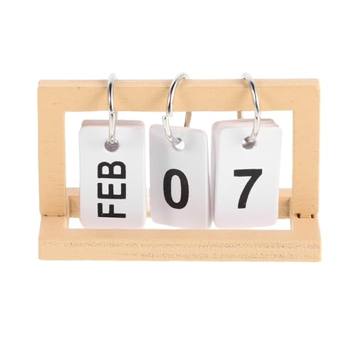 DRESSOOS Puppenhaus Kalender Miniatur Dinge Monatliche Schreibtisch Kalender Beige Für Mini Puppen Büro Modell DRESSOOS Puppenhaus Kalender Miniatur Dinge Monatliche Schreibtisch Kalender Beige Für Mini Puppen Büro Modell von DRESSOOS