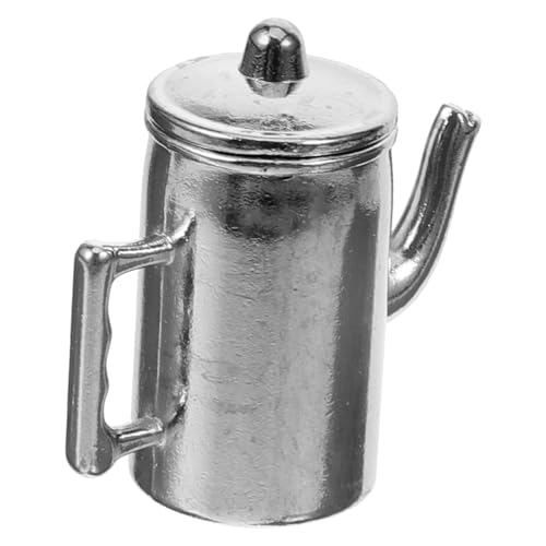 DRESSOOS Puppenhausmöbel, Miniatur Wasserkanne Aus Metall Mit Deckel, Mini Wasserkanne, Mini Kaffeekanne Für Mini, Kleine Kaffeekanne, Miniatur Kaffeekanne, Kaffeekannen Modell, Mini DRESSOOS Puppenhausmöbel, Miniatur Wasserkanne Aus Metall Mit Deckel, Mini Wasserkanne, Mini Kaffeekanne Für Mini, Kleine Kaffeekanne, Miniatur Kaffeekanne, Kaffeekannen Modell, Mini von DRESSOOS