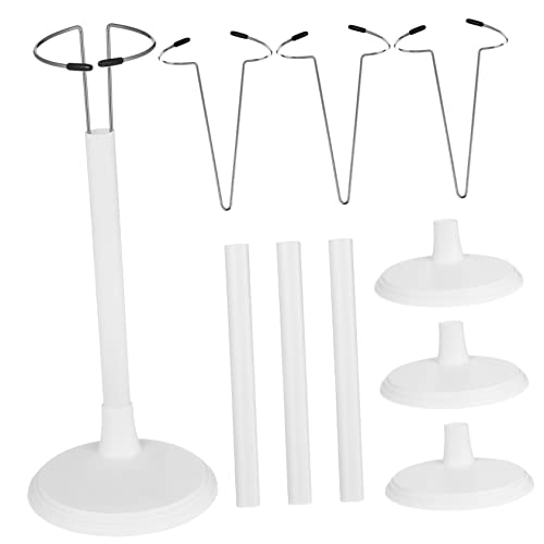 DRESSOOS Puppenständer Stützen Für Puppen Praktische Und Kreative Aufbewahrungslösungen Hohe Weiße Doll Racks Für Zuhause Und Geschäfte von DRESSOOS