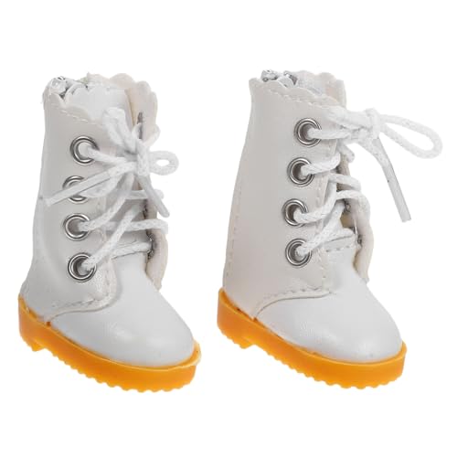 DRESSOOS Puppenstiefel Puppenzubehör Shristmas Mini Sneaker Puppendekor Schuhe Puppensocken Bjd Schuhe Weiße Babystiefel Babypuppenschuhe Bjd Puppenschuhe Baby Winterstiefel Ymy Bjd Puppen von DRESSOOS