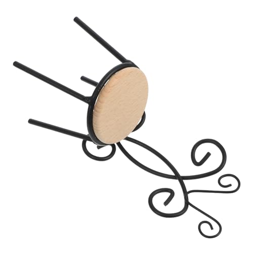 DRESSOOS Puppenstuhl, Mini Hausmöbel, Mini Schlafzimmerzubehör, Stuhlmodell, Ornament, Mini Hausdekoration, DIY Mini Stuhl, Puppenhaus, Spielzeughaus, Mikro Landschafts Requisite, DIY von DRESSOOS