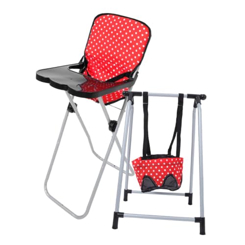 DRESSOOS Puppenstuhl Und Schaukelset Realistische Puppenzubehör Für ädchen Fördert Rollenspiel Und Fantasie Rotes Schaukelspielzeug Und Roter Hochstuhl Ideal Für Kreative DRESSOOS Puppenstuhl Und Schaukelset Realistische Puppenzubehör Für ädchen Fördert Rollenspiel Und Fantasie Rotes Schaukelspielzeug Und Roter Hochstuhl Ideal Für Kreative von DRESSOOS