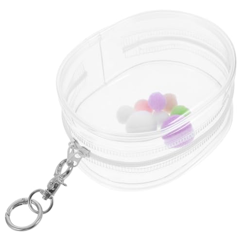 DRESSOOS Puppentasche Zimmerdekoration Für Kleine Mädchen Modell Vitrine Hängende Vitrine -Walking-schlüsselanhänger Statue Dekorationen Gewebte Wärmeisolierungspads Abs PVC Transparent von DRESSOOS