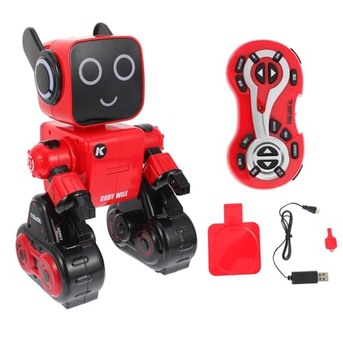 DRESSOOS Rc-Roboter Für Kinder Spielzeug Roboter-kit-Geschenk Handy Modell Rot von DRESSOOS