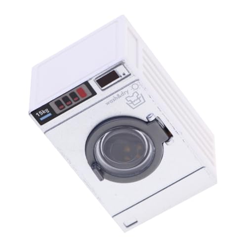 DRESSOOS Puppenhaus-Miniatur-Waschmaschine Spielzeug-wäscheausstattung Für Kinder Elektrische Miniatur-Waschmaschine Mit Trommel Für Das Rollenspielset Für Kinder von DRESSOOS