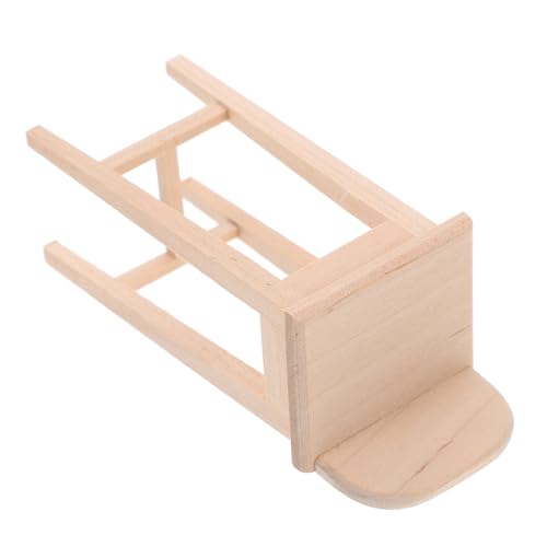 DRESSOOS Realistischer Mini Stuhl, Hübscher Mini Stuhl, Mini Stuhl, Dekoratives Mini, Miniatur Stuhl, Modell Landschaftsbau, Miniatur Spielzeug, Puppenzubehör, Puppenhaus Stuhl von DRESSOOS