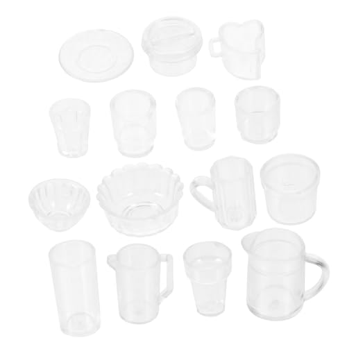 DRESSOOS Realistisches Miniatur-küchengeschirr-Set Im Maßstab 1:12 Für Puppenhaus- 15-teilig Mini-tassen Utensilien Zufälliger Stil DRESSOOS Realistisches Miniatur-küchengeschirr-Set Im Maßstab 1:12 Für Puppenhaus- 15-teilig Mini-tassen Utensilien Zufälliger Stil von DRESSOOS