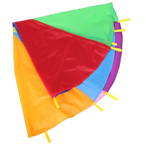 DRESSOOS Kindergarten Schule Spielzeug Jungen und Mädchen Spielen Fallschirm für Kindertagesstätte 8 Farben Gym Fallschirm von DRESSOOS