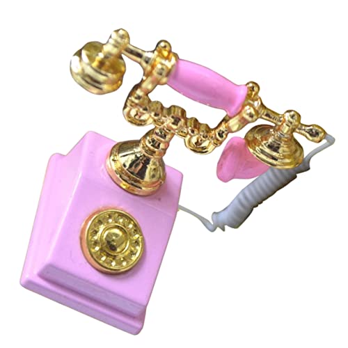 DRESSOOS Retro Miniatur Telefon Vintage Doll House Telefon Modell Realistische Puppenhaus Möbel Accessoires Für Kreative Miniatur Dekorationen DRESSOOS Retro Miniatur Telefon Vintage Doll House Telefon Modell Realistische Puppenhaus Möbel Accessoires Für Kreative Miniatur Dekorationen von DRESSOOS
