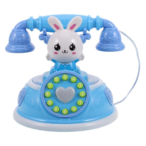 DRESSOOS Retro Telefonspielzeug, Kleinkind Telefonspielzeug, Kindertelefonspielzeug, Altes Telefon, Requisite, Spielzeugtelefon, Retro Festnetztelefon, Wählscheibentelefonspielzeug, von DRESSOOS