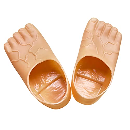 DRESSOOS Giant Feet Hausschuhe Witzige Slippers Für Halloween Und Kostümpartys Hautfarbe Ideale Kostümaccessoires Für Spaß Und Unterhaltung DRESSOOS Giant Feet Hausschuhe Witzige Slippers Für Halloween Und Kostümpartys Hautfarbe Ideale Kostümaccessoires Für Spaß Und Unterhaltung von DRESSOOS