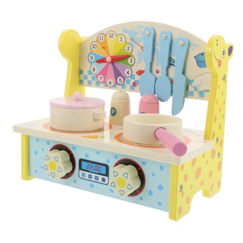 DRESSOOS Rollenspielküche Für Kinder, Kochspielzeug-Set Aus Holz Mit Miniatur-küchenmöbeln Und Utensilien, Pädagogisches Rollenspielspielzeug Für Kleinkinder DRESSOOS Rollenspielküche Für Kinder, Kochspielzeug-Set Aus Holz Mit Miniatur-küchenmöbeln Und Utensilien, Pädagogisches Rollenspielspielzeug Für Kleinkinder von DRESSOOS