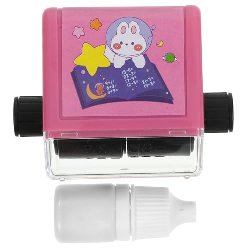 DRESSOOS Roller Lehrstempel, Mathematik Stempel, Kleiner Lernstempel, Stempel Für, Elementarer Digitaler Lehrstempel, Wiederverwendbarer Mathematik Roller, Additions Und Subtraktions von DRESSOOS