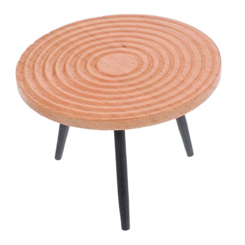 DRESSOOS Runder Tisch Für Puppenhäuser – Miniaturmöbel Aus Holz Im Maßstab 1:12, Teetischmodell Für Rollenspiele, Miniaturzubehör Für Die Wohnzimmerdekoration DRESSOOS Runder Tisch Für Puppenhäuser – Miniaturmöbel Aus Holz Im Maßstab 1:12, Teetischmodell Für Rollenspiele, Miniaturzubehör Für Die Wohnzimmerdekoration von DRESSOOS