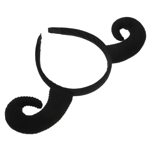 DRESSOOS Schafhorn Haarreif Party Haarband Tierhörner Kopfband Halloween Kostüm Accessoire für Damen und Herren von DRESSOOS