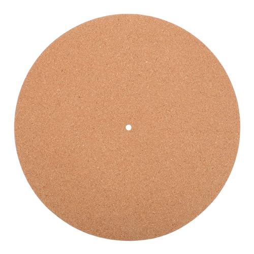 DRESSOOS Schallplattenpad Schallplattenmatte Schallplatten Slipmat Slipmat Anti Schallplattenteller Slipmat Plattenspielermatten Slipmat Vinyl Plattenspielermatte Für Schallplatten Kork von DRESSOOS