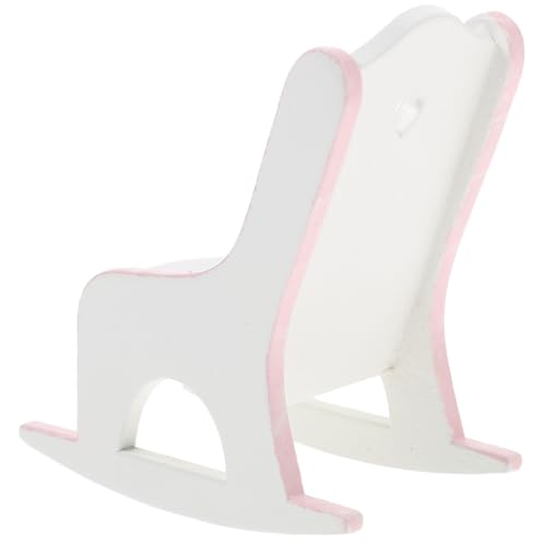 DRESSOOS Schaukelstuhl für Puppenhaus Robust Langlebig für Schlafzimmer und Mini Hausmodelle Realistische Nachbildung Zubehör für Puppenhaus Dekoration DRESSOOS Schaukelstuhl für Puppenhaus Robust Langlebig für Schlafzimmer und Mini Hausmodelle Realistische Nachbildung Zubehör für Puppenhaus Dekoration von DRESSOOS