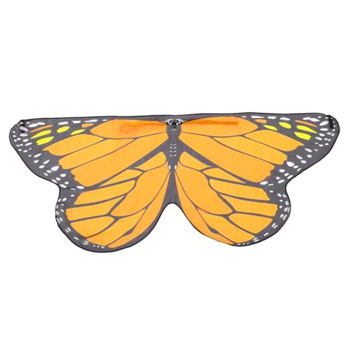 DRESSOOS Schmetterlings-umhang Schmetterlingsflügel Für Mädchen Halloween Kinderkostüme Kostüm Drachen Schmetterling Halloween-fee-flügel Kinderfeenflügel Kap Chiffon Orange DRESSOOS Schmetterlings-umhang Schmetterlingsflügel Für Mädchen Halloween Kinderkostüme Kostüm Drachen Schmetterling Halloween-fee-flügel Kinderfeenflügel Kap Chiffon Orange von DRESSOOS