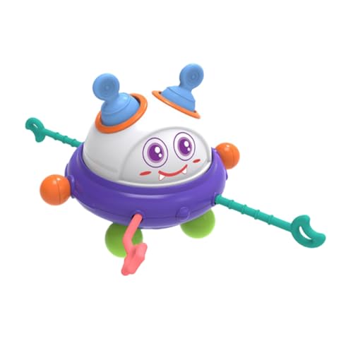 DRESSOOS Schnur Babyspielzeug Fliegende Untertasse Montessori-babyspielzeug Spielzeug Zum Ziehen Von Schnüren Beißspielzeug Für Badereisen Plastik Drehbar Neugeboren Kürbis von DRESSOOS