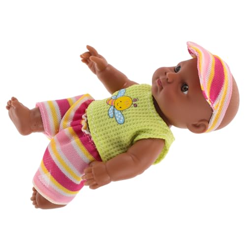 DRESSOOS Vinyl Mini Baby Puppen 18cm Schwarz Reborn Baby Puppen Realistische Afroamerikaner Baby Puppen Spielzeug für Jungen DRESSOOS Vinyl Mini Baby Puppen 18cm Schwarz Reborn Baby Puppen Realistische Afroamerikaner Baby Puppen Spielzeug für Jungen von DRESSOOS