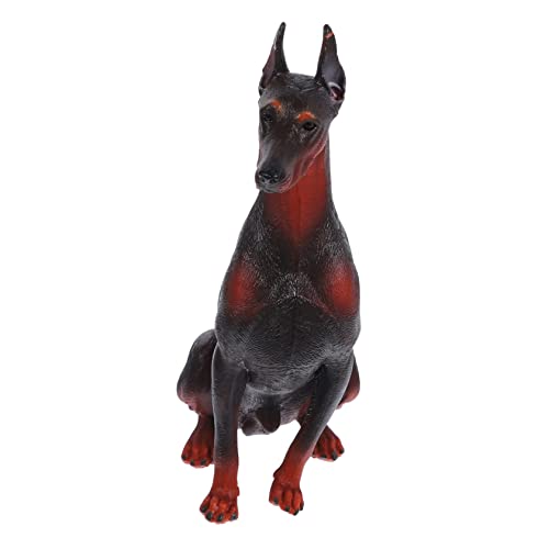 DRESSOOS Simulation Durbin Modell Hundefiguren Hundeerkennungsmodell Spielzeug Hund Tierfiguren Simulation Hundefiguren Simulation Tierfigur Kleine Hundefiguren Gefälschtes Hundespielzeug von DRESSOOS